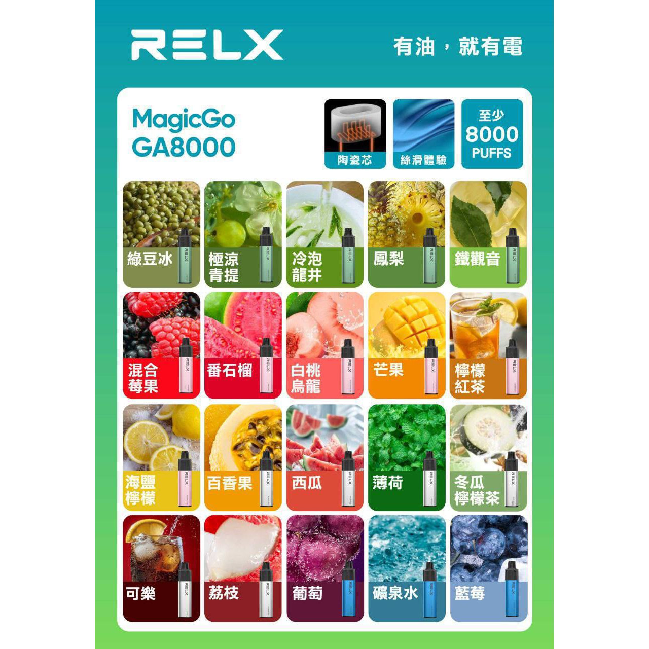 RELX 悅刻六代 8000口拋棄式 免充電 請勿與其他商品合併下單